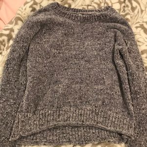 Fuzzy gray sweater!
